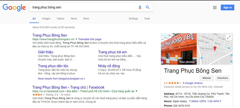 Google search - Trang Phục Bông Sen